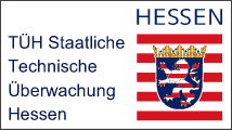 Das Logo der "TÜH Staatliche Technische Überwachung Hessen".